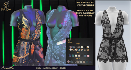 Second Life Marketplace - Faida - Camille black lace